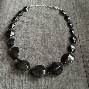 Black Beaded Necklace